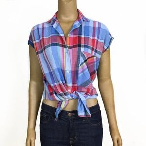 Directions by Ms. California Plaid Vintage Button Down Size 12
